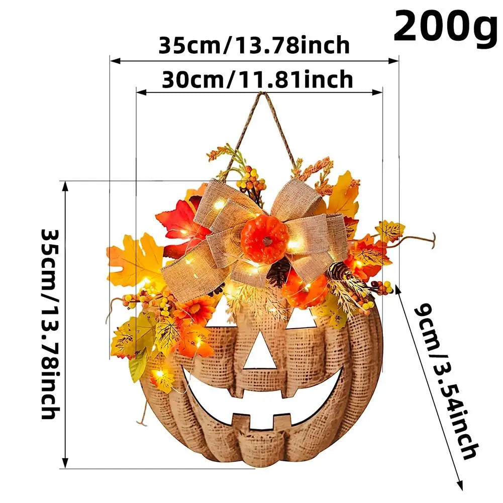 AZAVEX™ - Lighted Pumpkin Harvest Wreath
