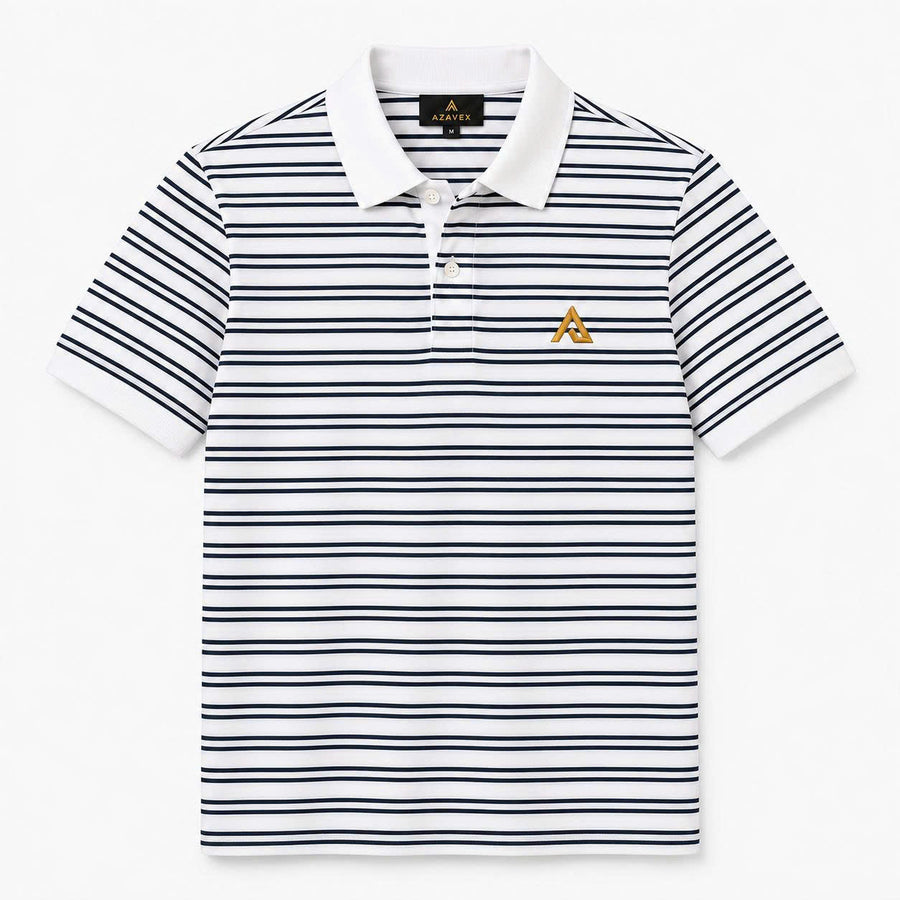 Portofino Fine-Stripe Pure Cotton Polo