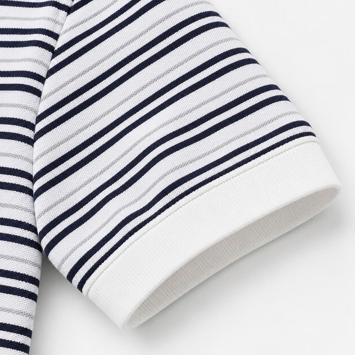 Portofino Fine-Stripe Pure Cotton Polo