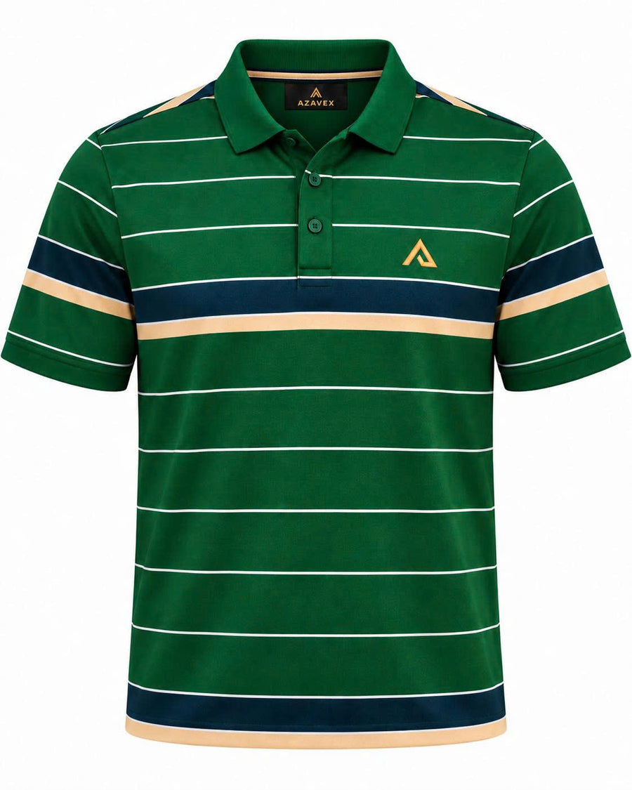 Monteluce Heritage Stripe Cotton Polo