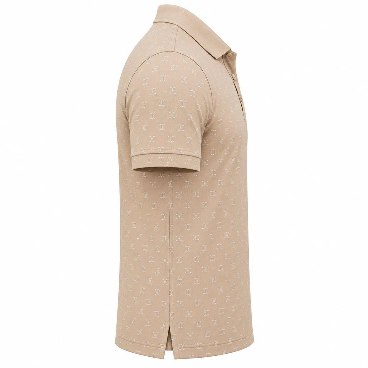 Aurelio Tonal Monogram Cotton Polo