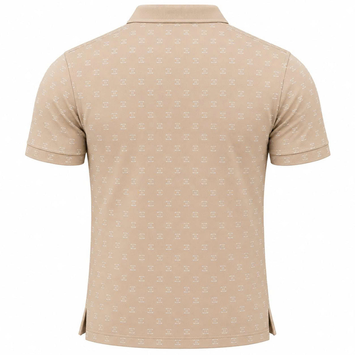 Aurelio Tonal Monogram Cotton Polo
