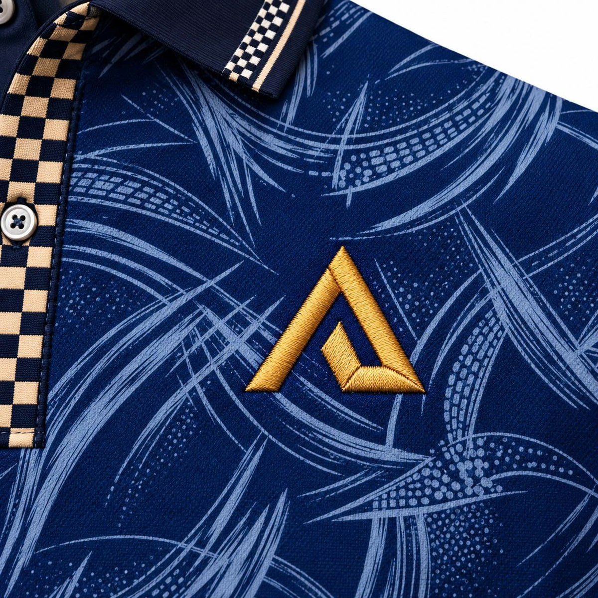 Varenzo Signature Print Cotton Polo