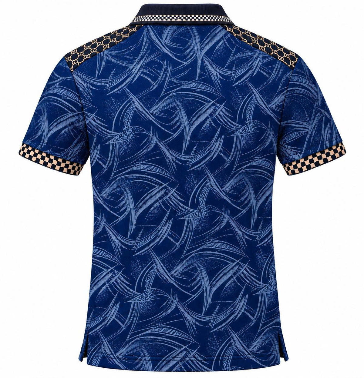Varenzo Signature Print Cotton Polo