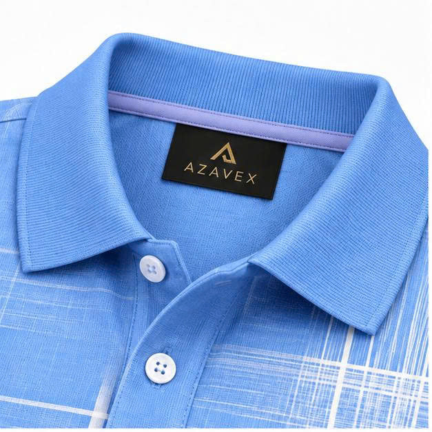 Bellagio Windowpane Pure Cotton Polo