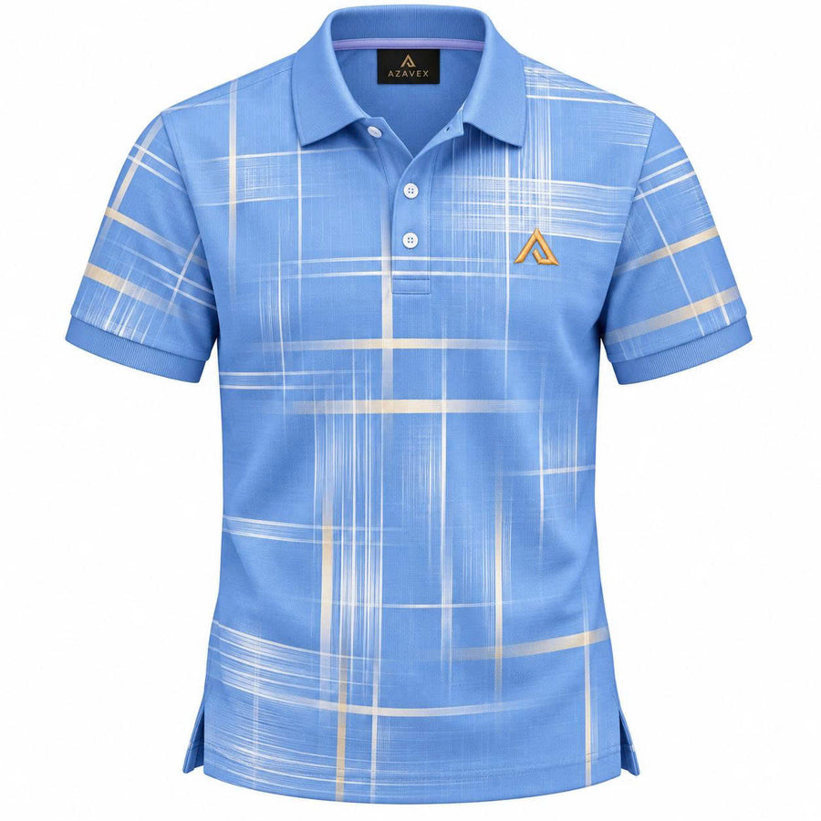 Bellagio Windowpane Pure Cotton Polo