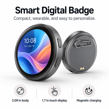 PulseView Touchscreen Smart Digital Badge
