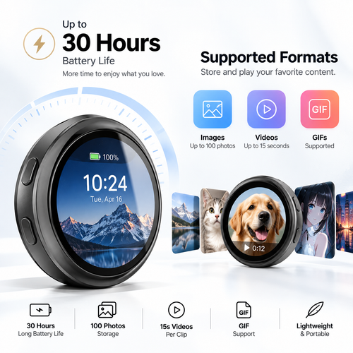 PulseView Touchscreen Smart Digital Badge