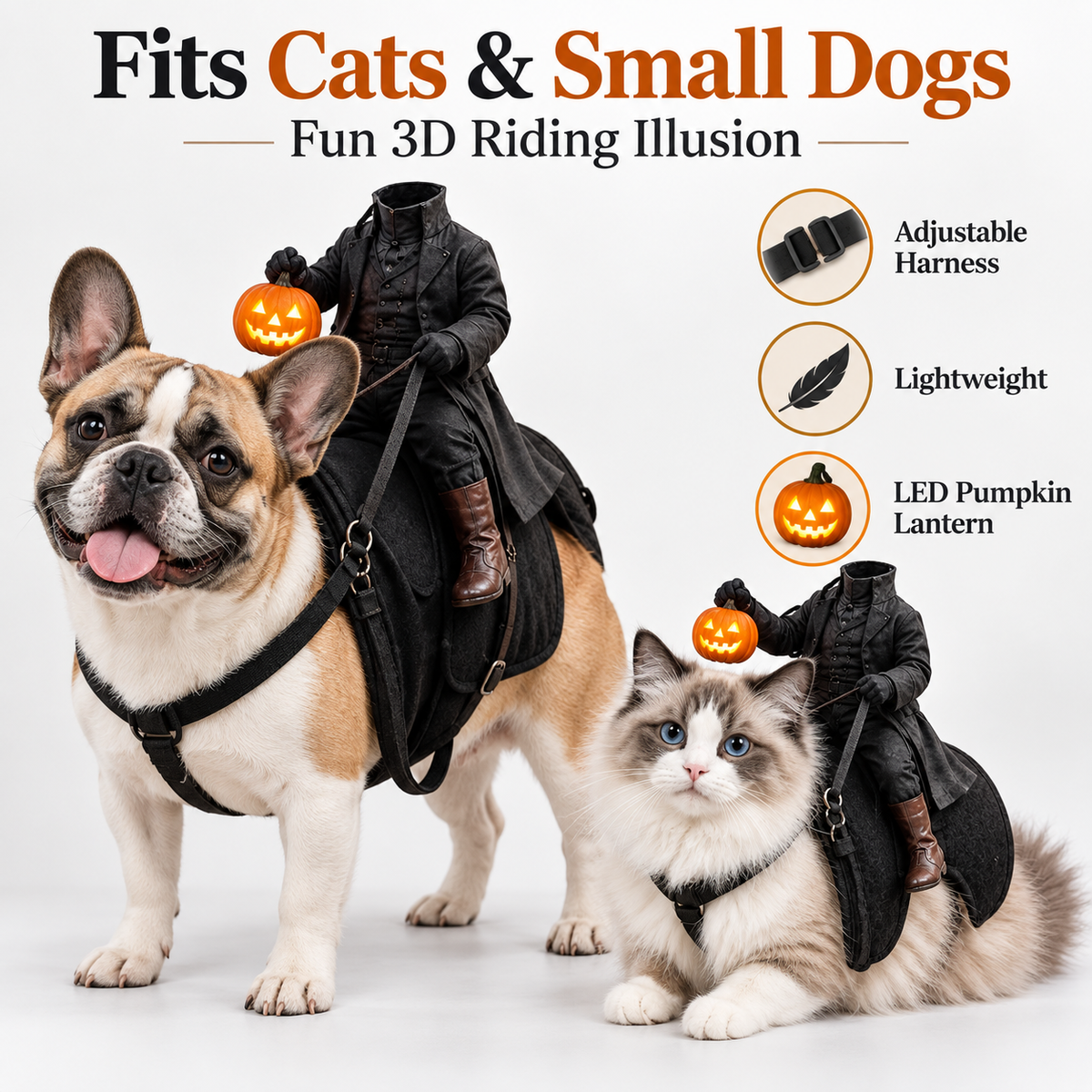 Tiny Headless Rider Pet Costume