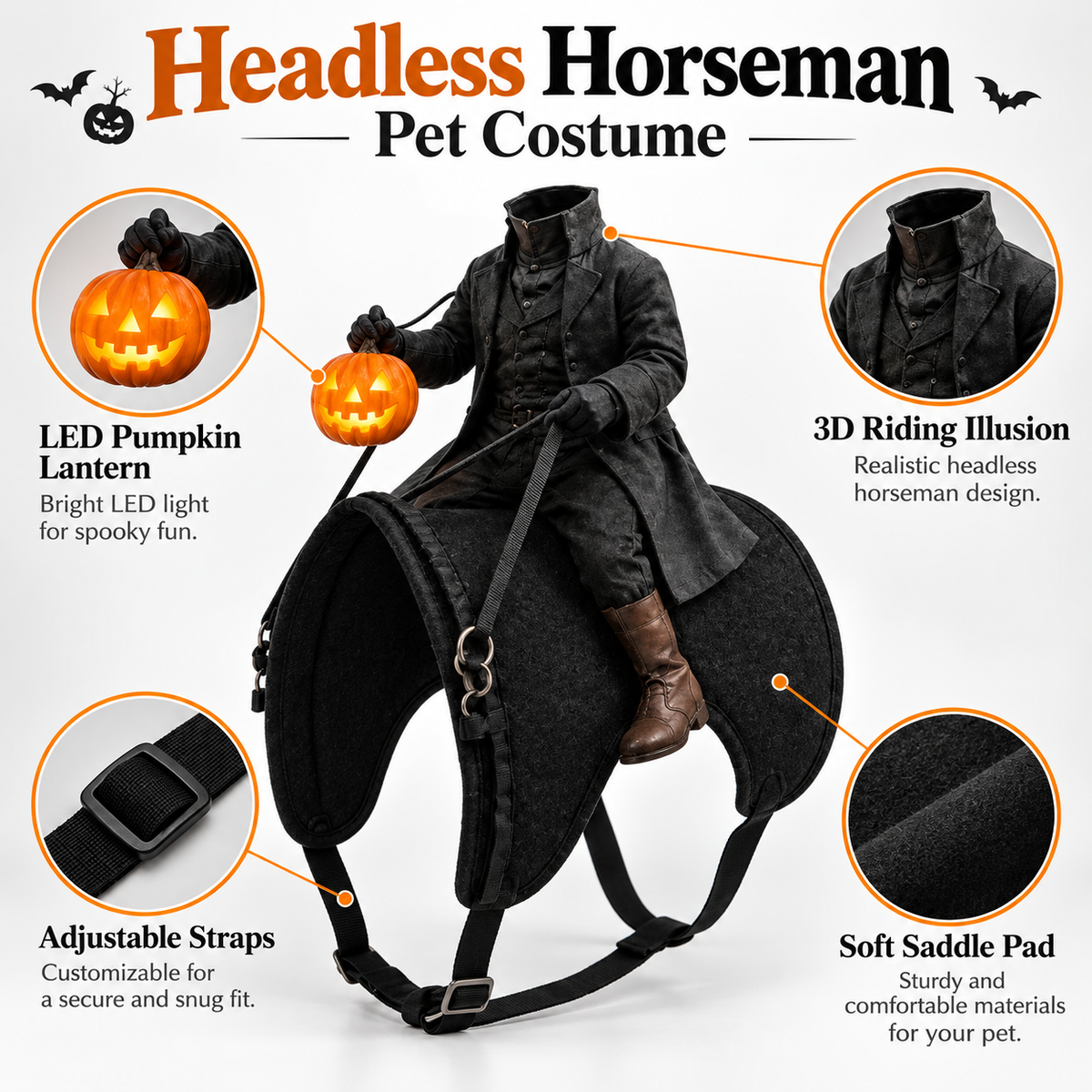 Tiny Headless Rider Pet Costume