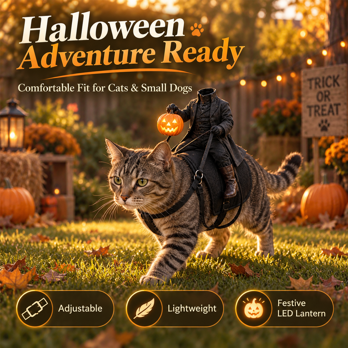 Tiny Headless Rider Pet Costume