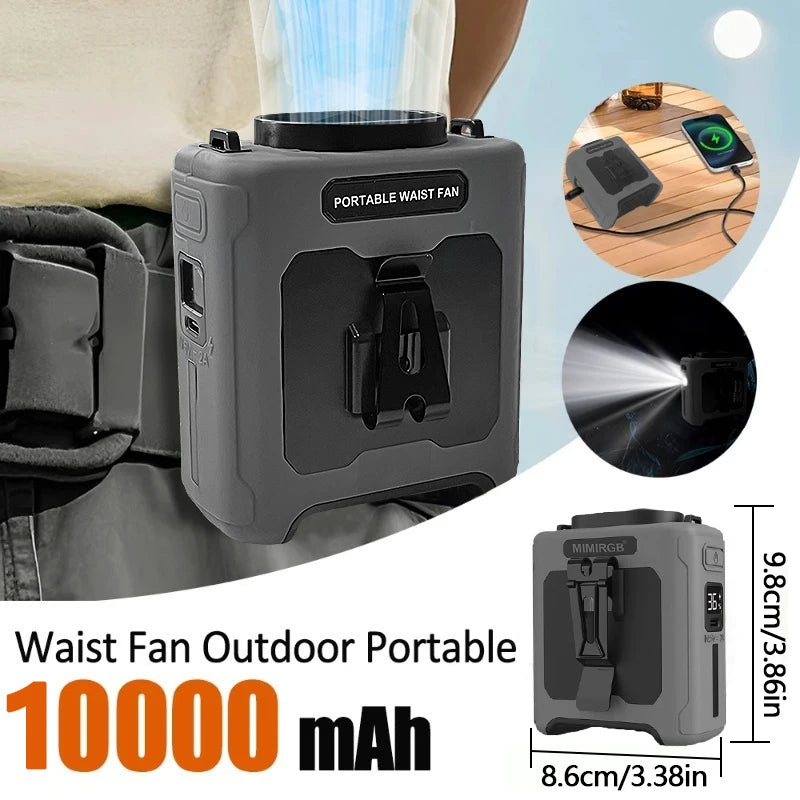 🌬️ ArcticBreeze™ 3-in-1 Portable Waist Fan — Powerful Cooling On The Go
