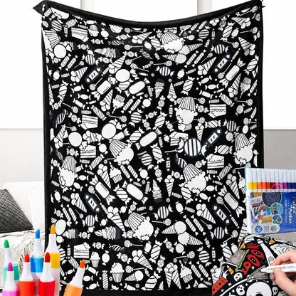 Washable Coloring Blanket