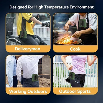 🌬️ ArcticBreeze™ 3-in-1 Portable Waist Fan — Powerful Cooling On The Go