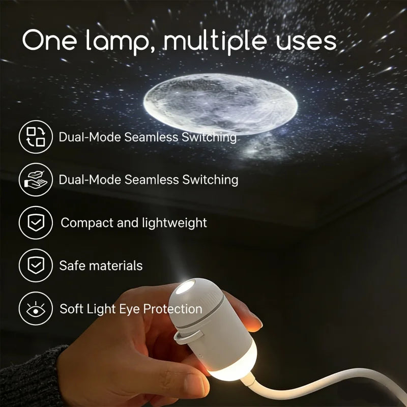 Starry Sky Galaxy Projector – 360° Rotating Night Light for Dreamy Bedrooms