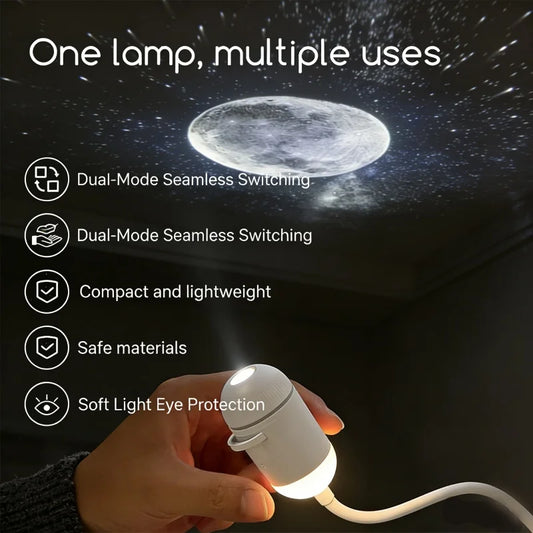 Starry Sky Galaxy Projector – 360° Rotating Night Light for Dreamy Bedrooms