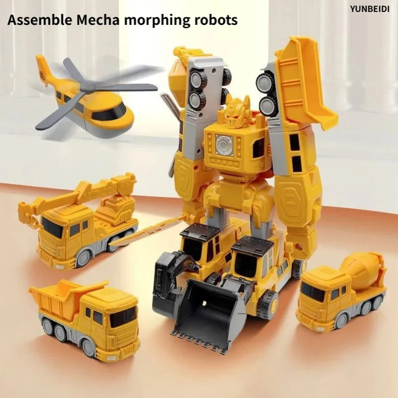 🚜 BUILD. TRANSFORM. CREATE. Magnetic Construction Vehicles 🚜