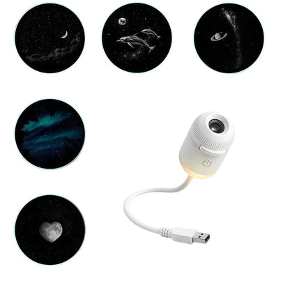Starry Sky Galaxy Projector – 360° Rotating Night Light for Dreamy Bedrooms