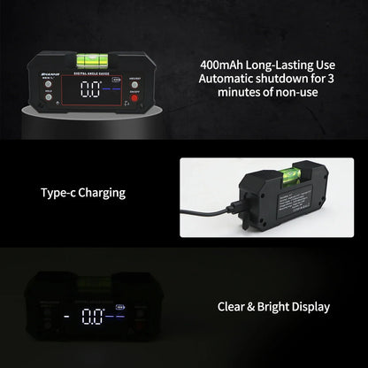 📐AngleMaster™ Dual-Axis Digital Angle Finder - Magnetic Backlit LCD Electronic Level⚡