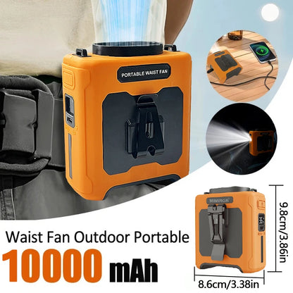 🌬️ ArcticBreeze™ 3-in-1 Portable Waist Fan — Powerful Cooling On The Go