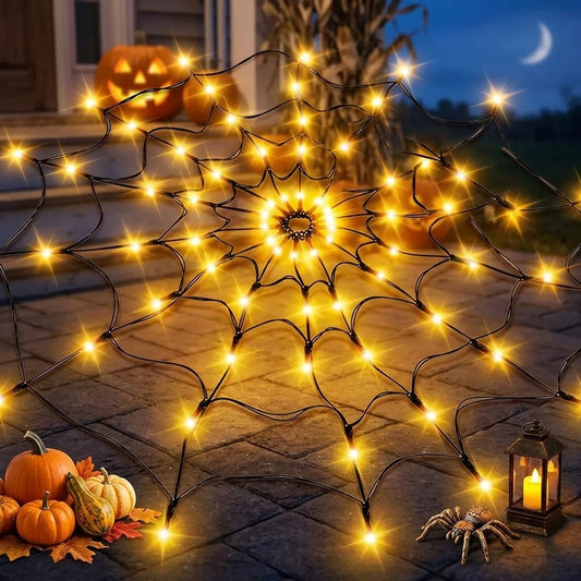 AZAVEX™ – Glowing Spider Web String Lights