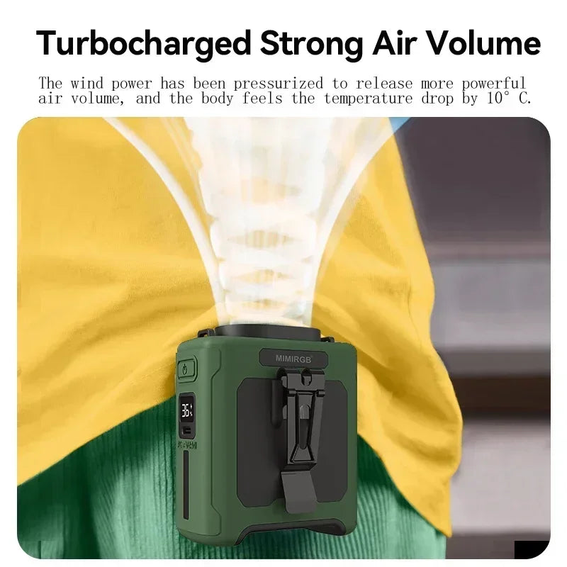 🌬️ ArcticBreeze™ 3-in-1 Portable Waist Fan — Powerful Cooling On The Go