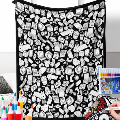 Washable Coloring Blanket