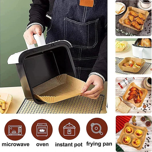 100PCS Disposable Air Fryer & Cooking Paper Liners - New 2026