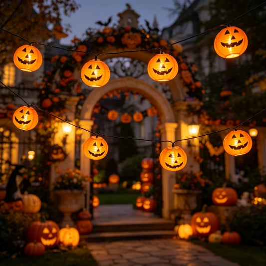 AZAVEX™ - Solar LED Pumpkin String Lights