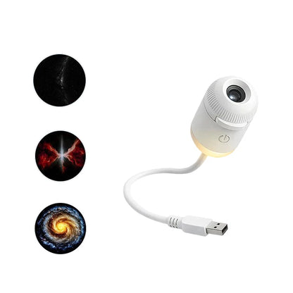 Starry Sky Galaxy Projector – 360° Rotating Night Light for Dreamy Bedrooms