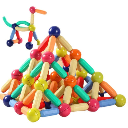 Magnetic Ball & Stick Building Set – Creative Montessori Construction Toy