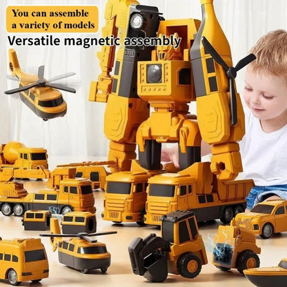 🚜 BUILD. TRANSFORM. CREATE. Magnetic Construction Vehicles 🚜