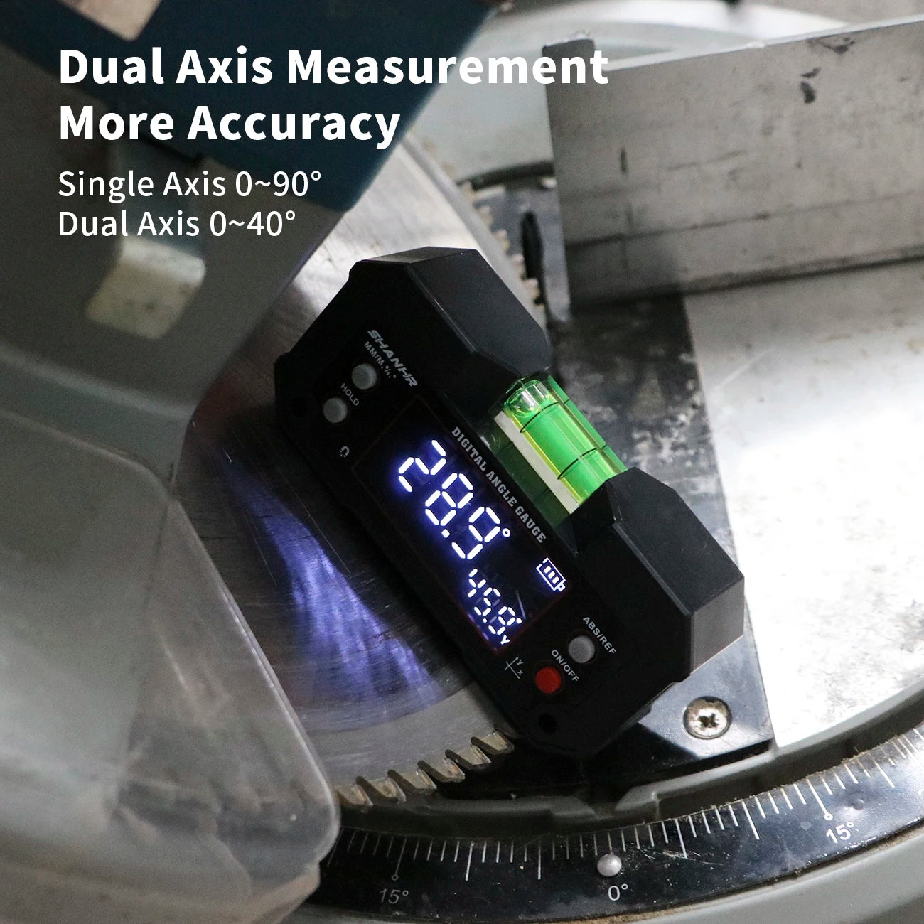📐AngleMaster™ Dual-Axis Digital Angle Finder - Magnetic Backlit LCD Electronic Level⚡