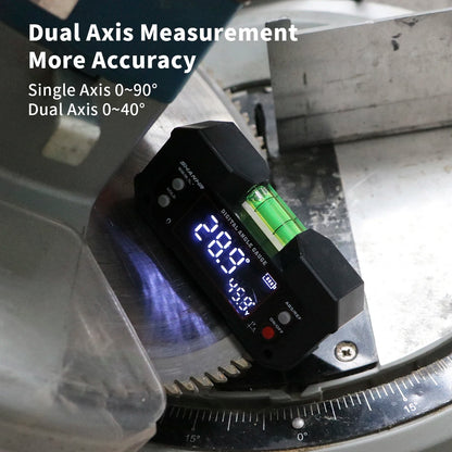 📐AngleMaster™ Dual-Axis Digital Angle Finder - Magnetic Backlit LCD Electronic Level⚡