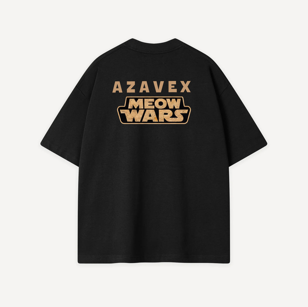 Meow Wars Galaxy Cats Tee — back view