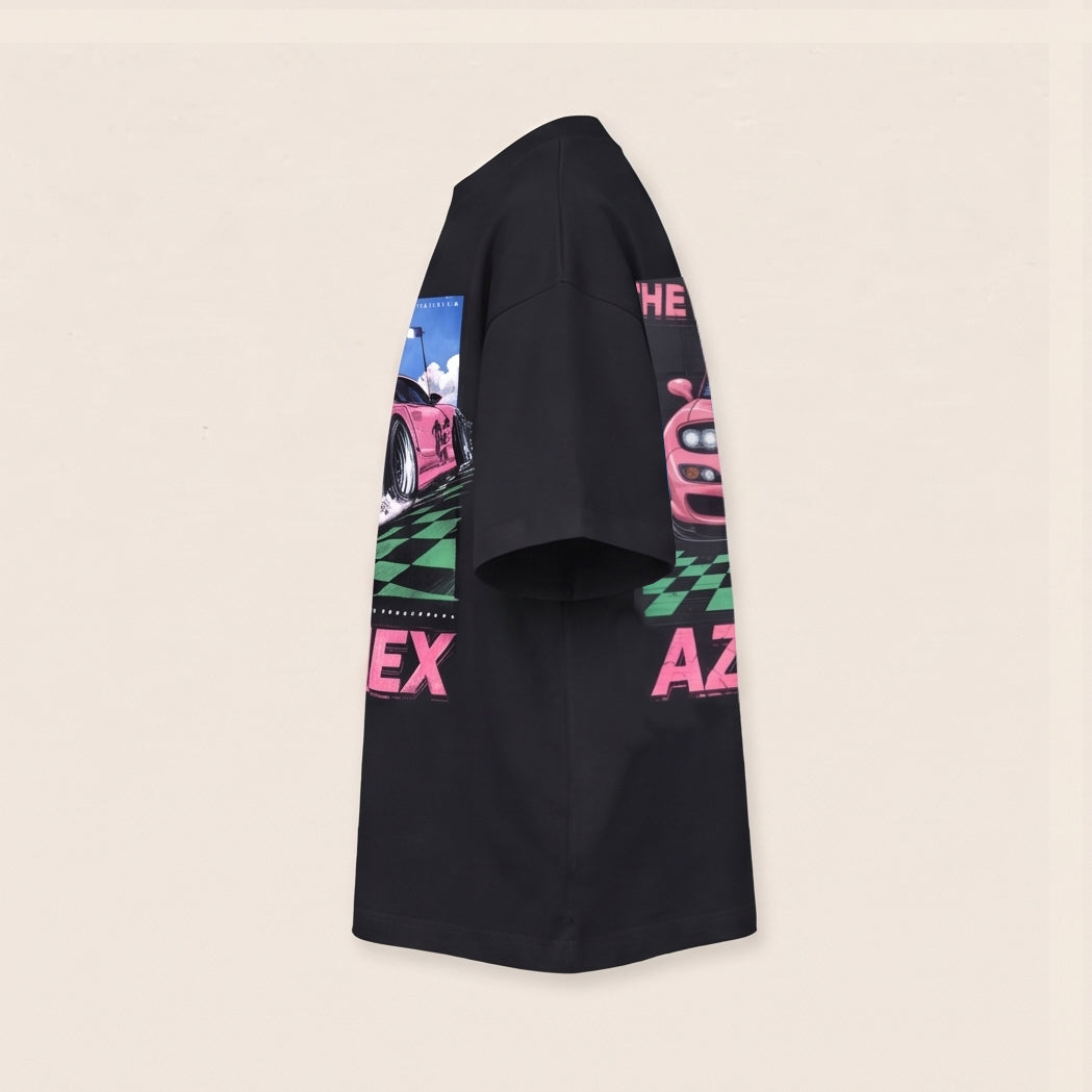 Pink Finish Line Racing Tee — right view