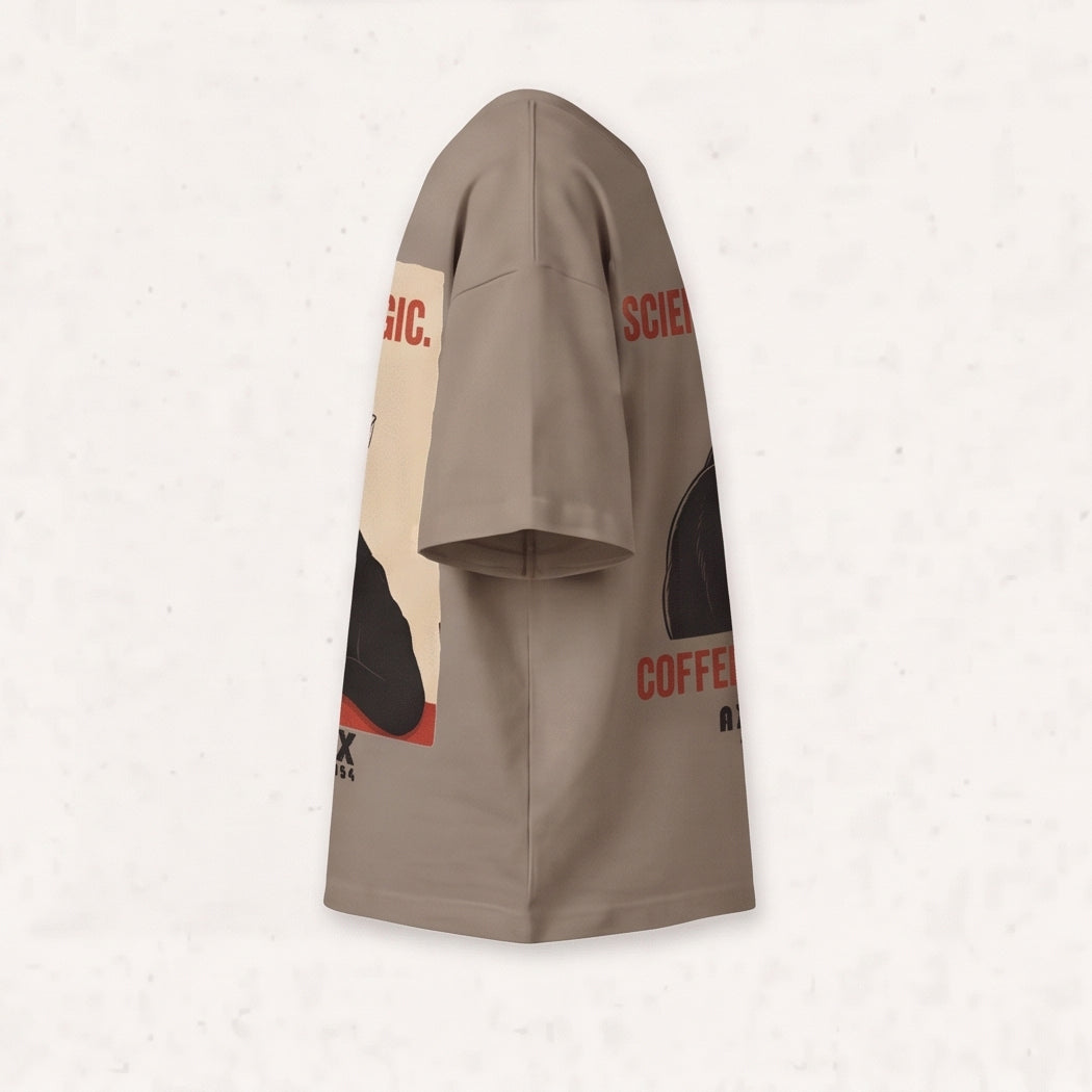 Coffee Energy Cat Tee — right view