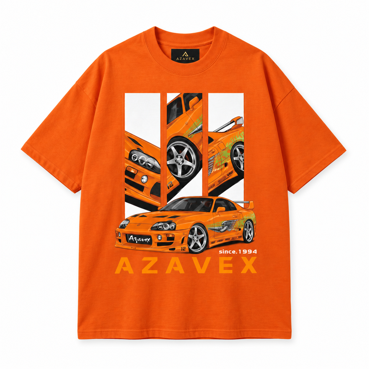 Orange Legacy Motors Tee — orange — front view