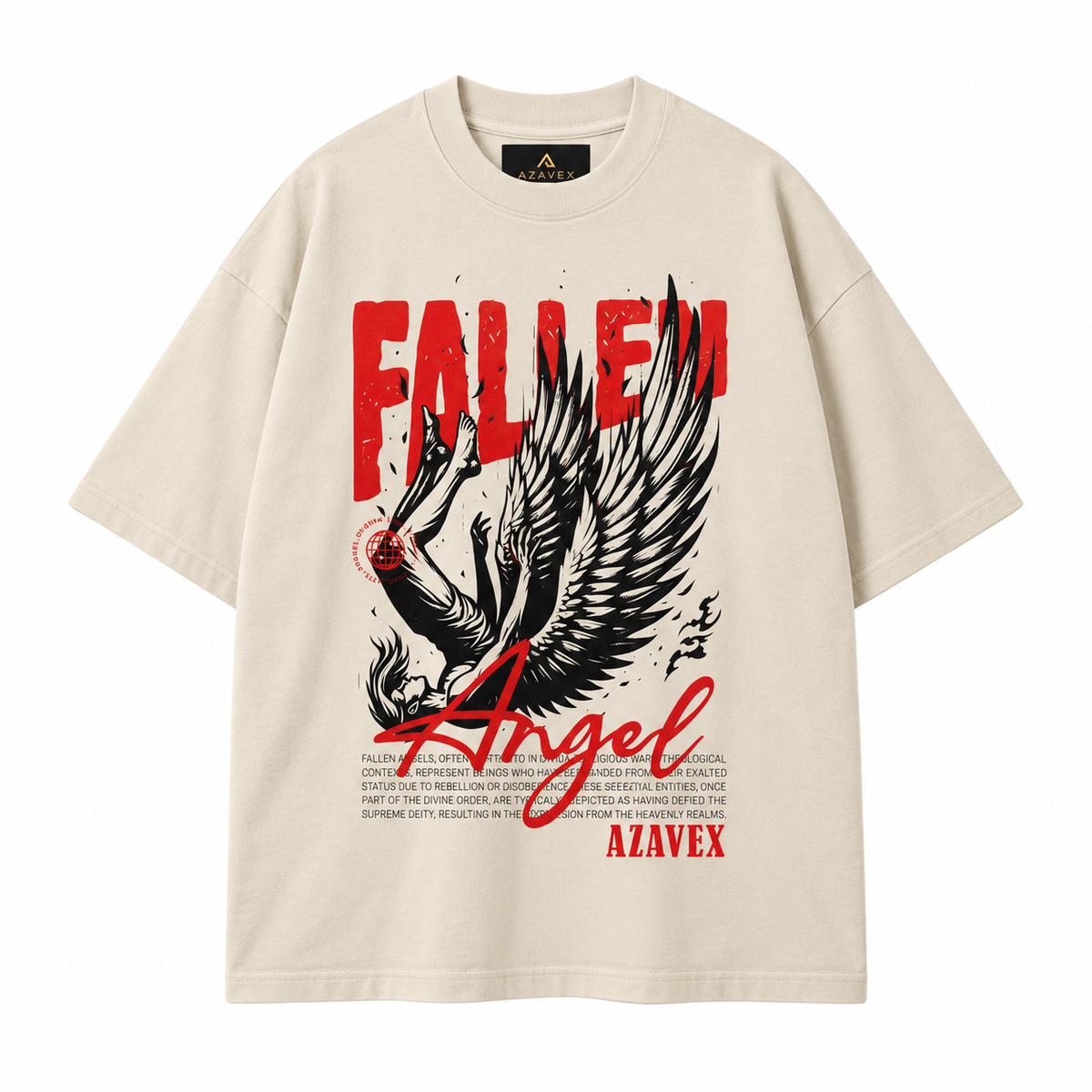 Fallen Angel Elevation Tee — beige — front view