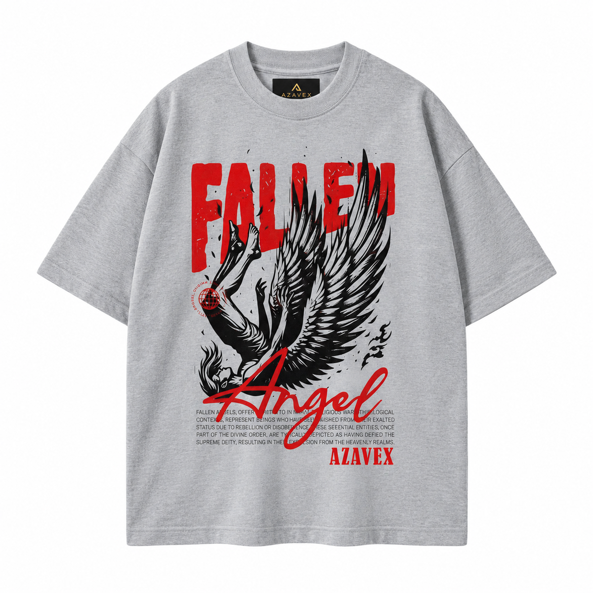Fallen Angel Elevation Tee — gray — front view