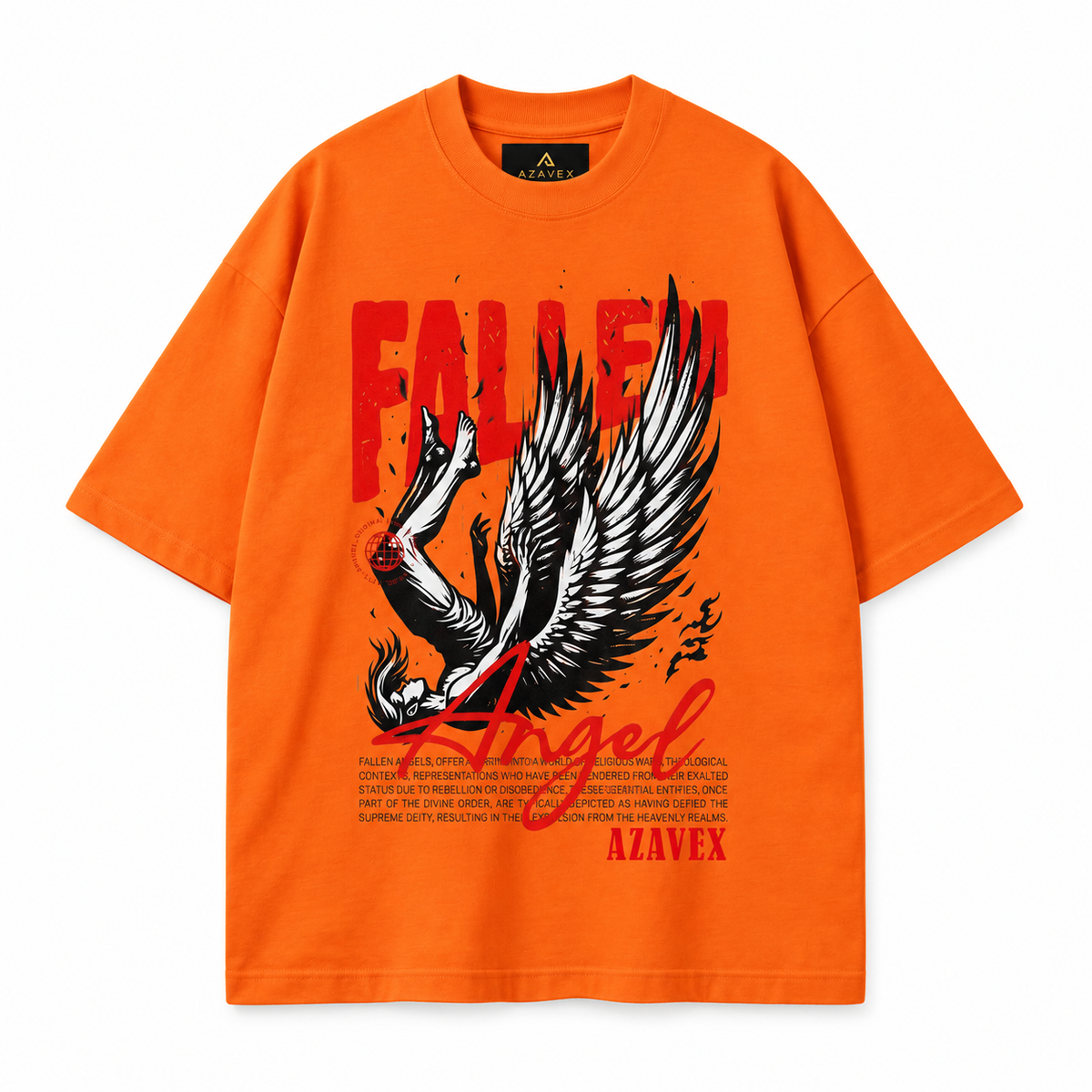 Fallen Angel Elevation Tee — orange — front view