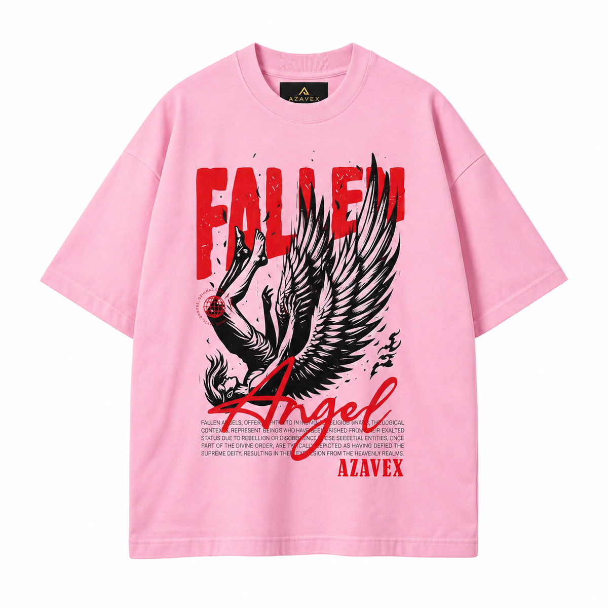 Fallen Angel Elevation Tee — pink — front view