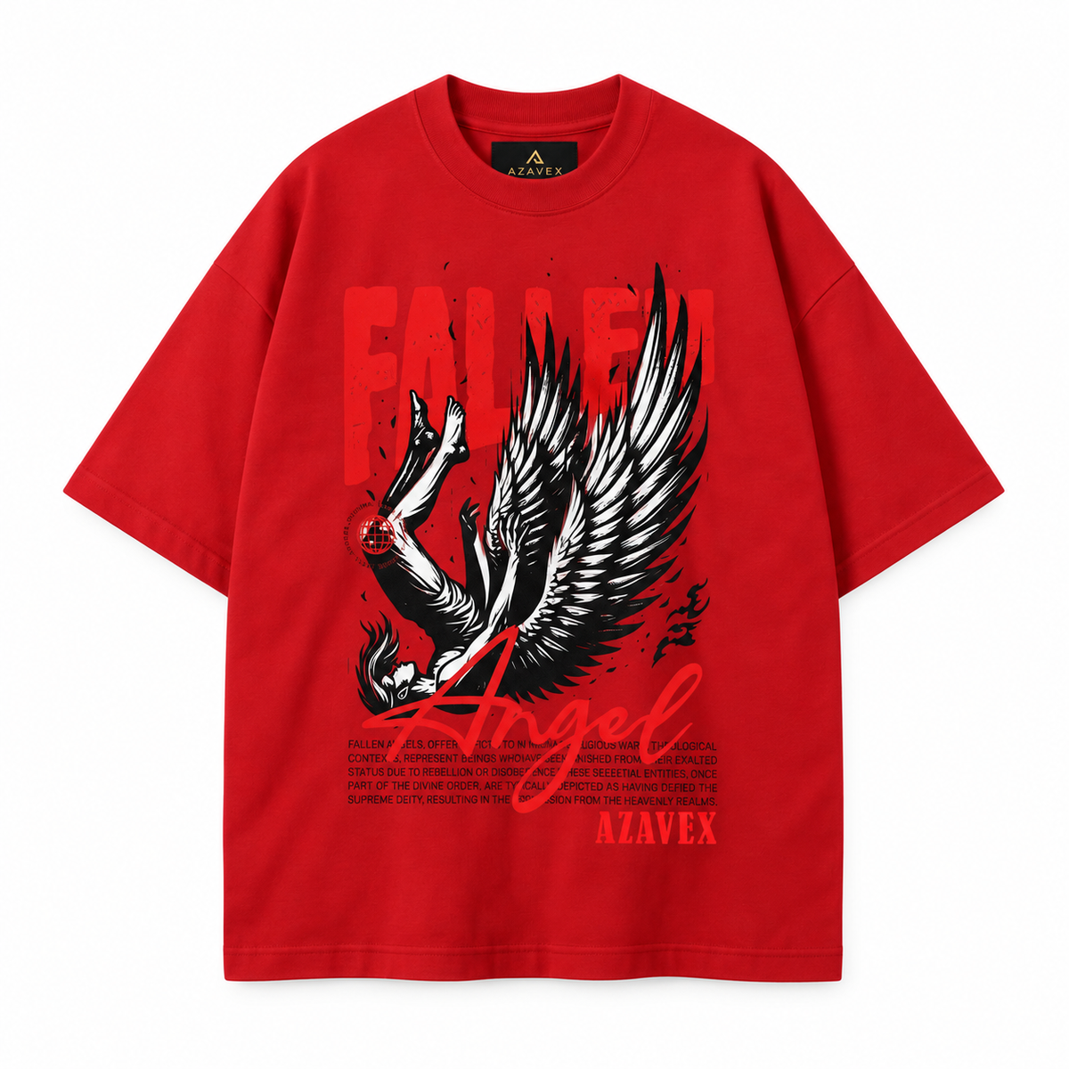 Fallen Angel Elevation Tee — red — front view