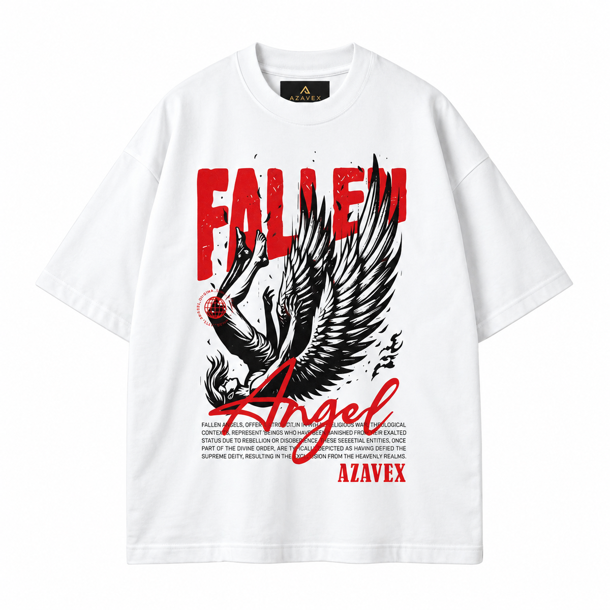 Fallen Angel Elevation Tee — white — front view