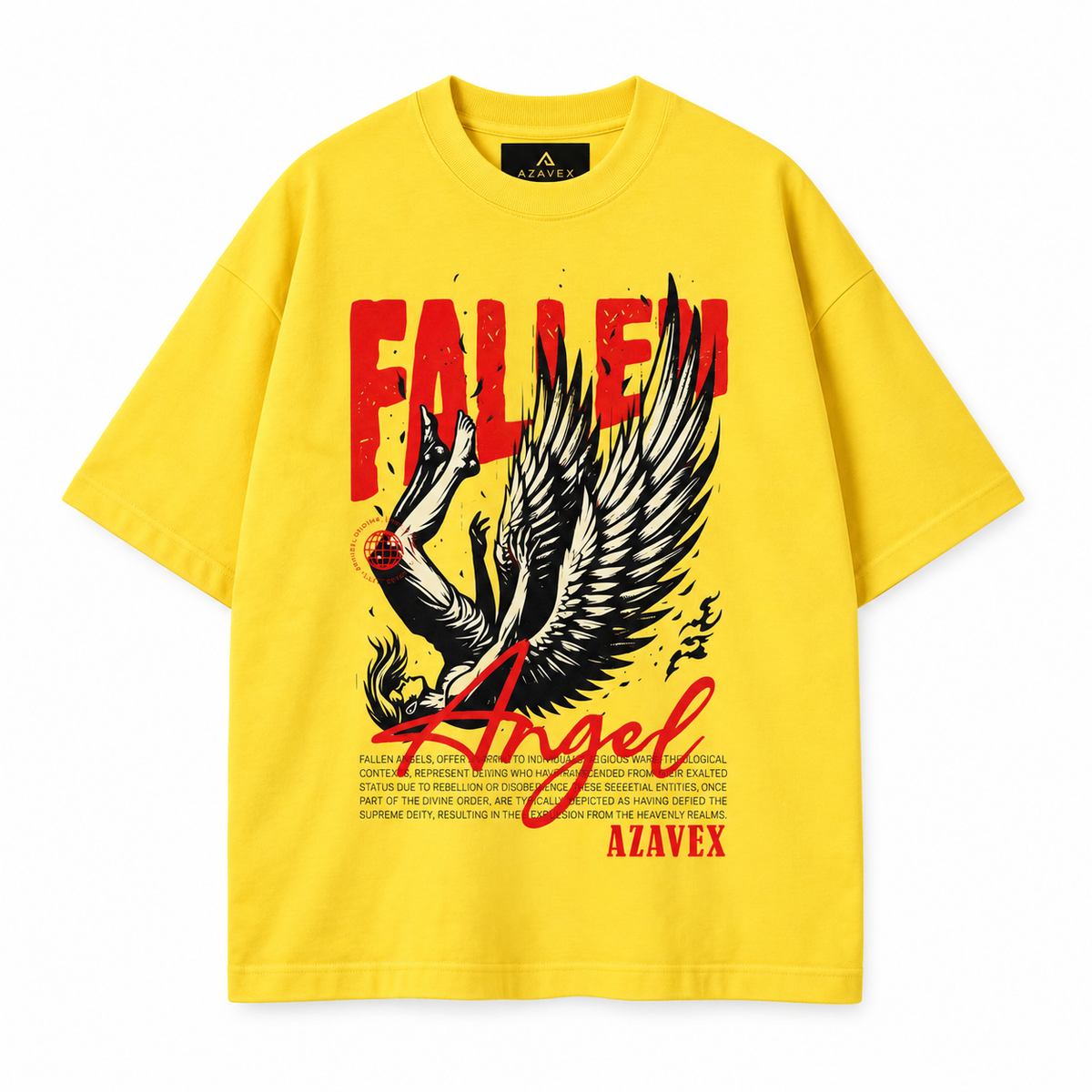 Fallen Angel Elevation Tee — yellow — front view
