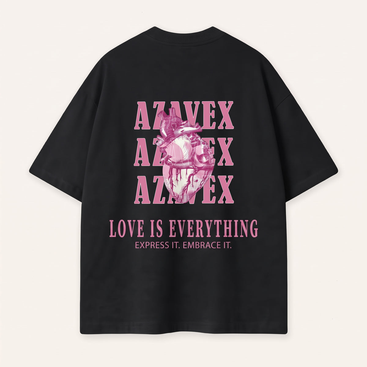 Love Is Everything Heart Tee — back view