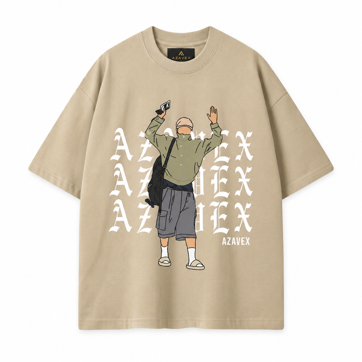 Urban Ninja Spirit Tee — beige — front view