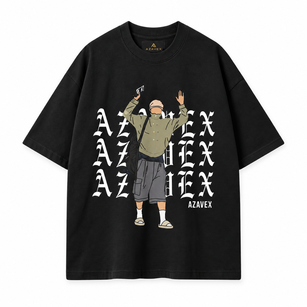 Urban Ninja Spirit Tee — black — front view