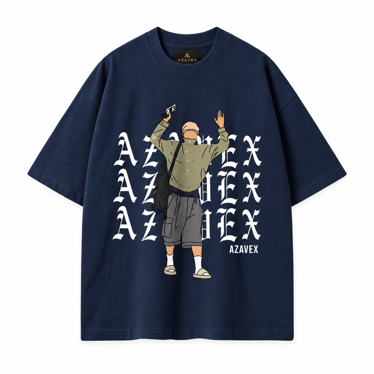 Urban Ninja Spirit Tee — navy — front view