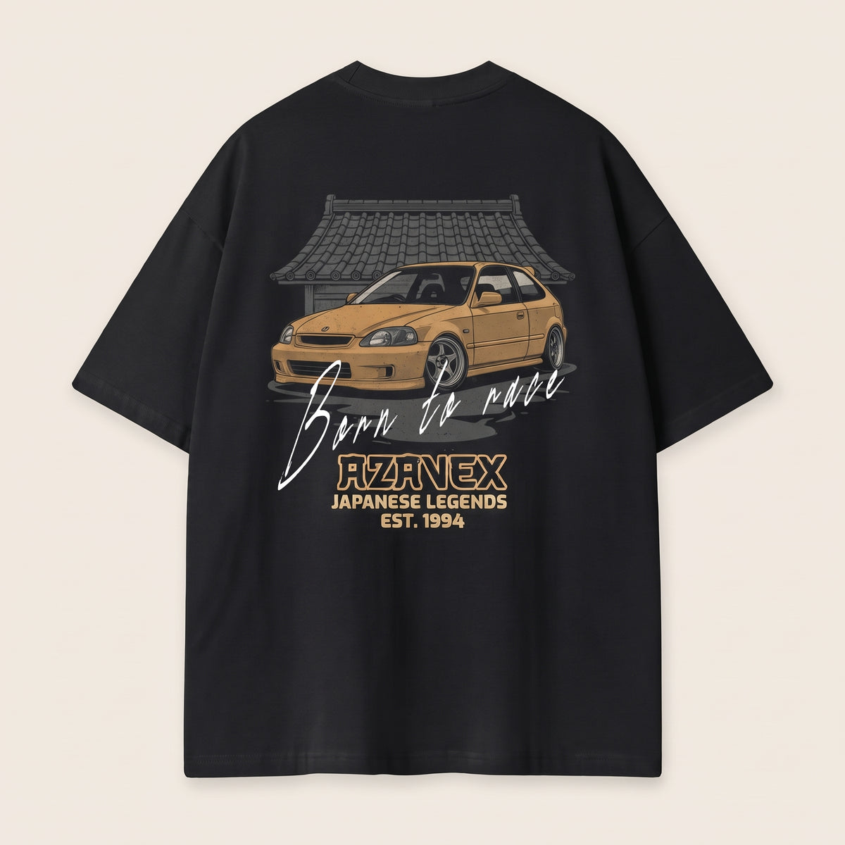 Golden Stance Japan Motors Tee — back view